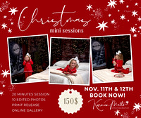 2023 Christmas Mini Sessions Announcement Facebook Post